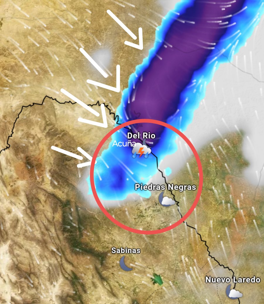 cabellojesus09's tweet photo. Esta noche en Alerta !!! ⚠️ ⚠️ ⚠️ ⚠️ ⚠️ por llegada de #Tornado a #CiudadAcuña #Acuña Coahuila #SanCarlos #PiedrasNegras y #CincoManatiales
Tormentas Severas ya entrando por Norte de #Coahuila
@PabloGCadena @sergio_alvizo @jeckk84_aguila @wp1957 @CoahuilayTexas https://t.co/OOEWI94Idw
