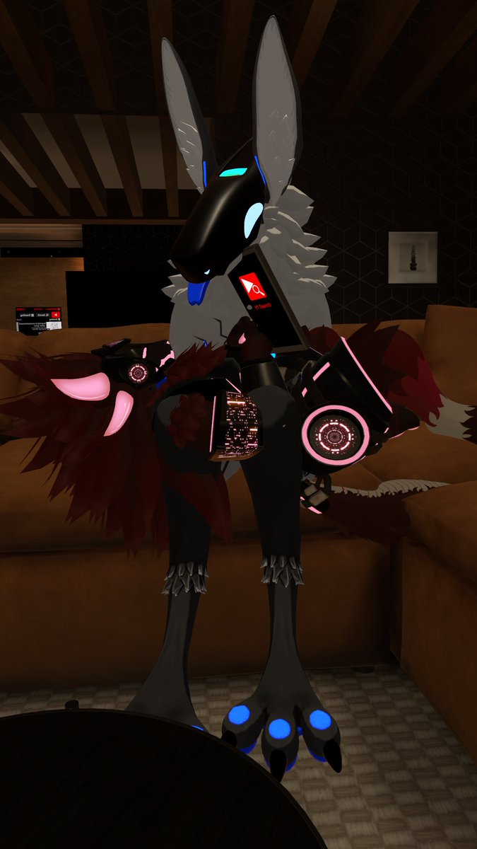 I fcking love <a href="/MantledBeasts/">Mantled Beasts</a> :3
i need to get the model for VRC customized usin the one from <a href="/Nicoreda/">Nicoreda</a> ASAP.... its so coot (have a pic of the mantled default beast from thier mantled world :3 with a fren as a proot