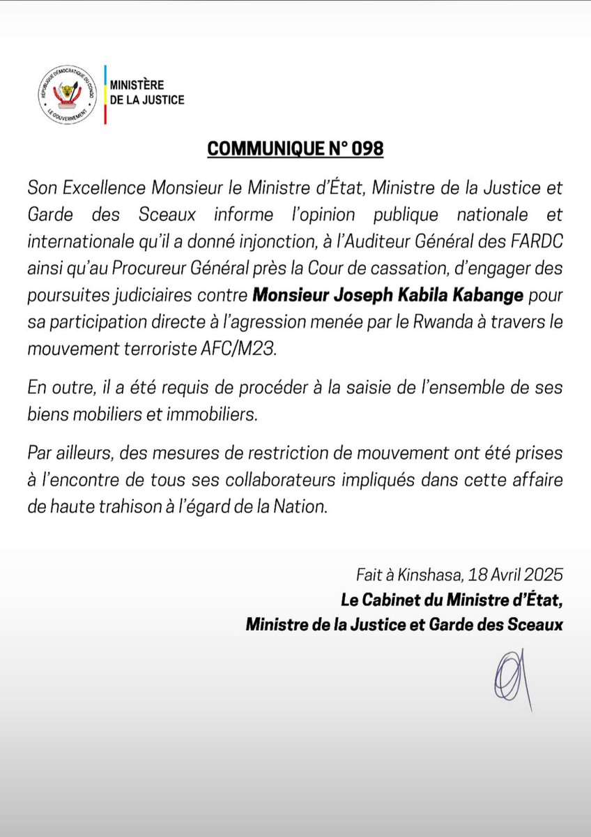 🚨🚨⚖️ COMMUNIQUE 
👇