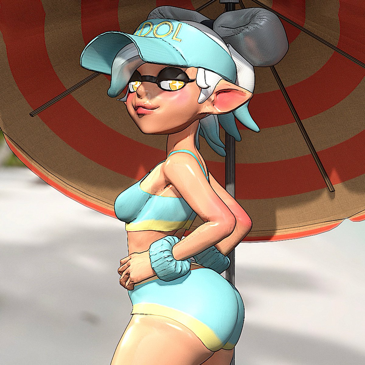 AnatomyDeluxe's tweet photo. Beach Day!  
• 
#splatoonnsfw #slutoon #nsfwart https://t.co/fu7rqOU8Fm