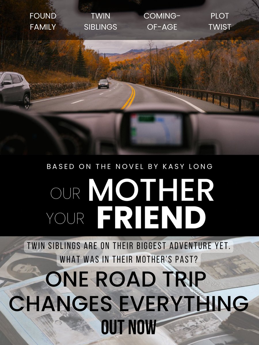 kasylongauthor's tweet photo. Jesse and Faye Ingram have one goal: to learn about their mom’s past. She died when they were babies and they have so many questions. Will they like what they find out?
One road trip could change everything.
#PosterPit #PosterPitP #YA #C #M #WritingCommunity #writers https://t.co/ffYu0YYorf