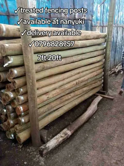 High quality and affordable prices treated fencing posts