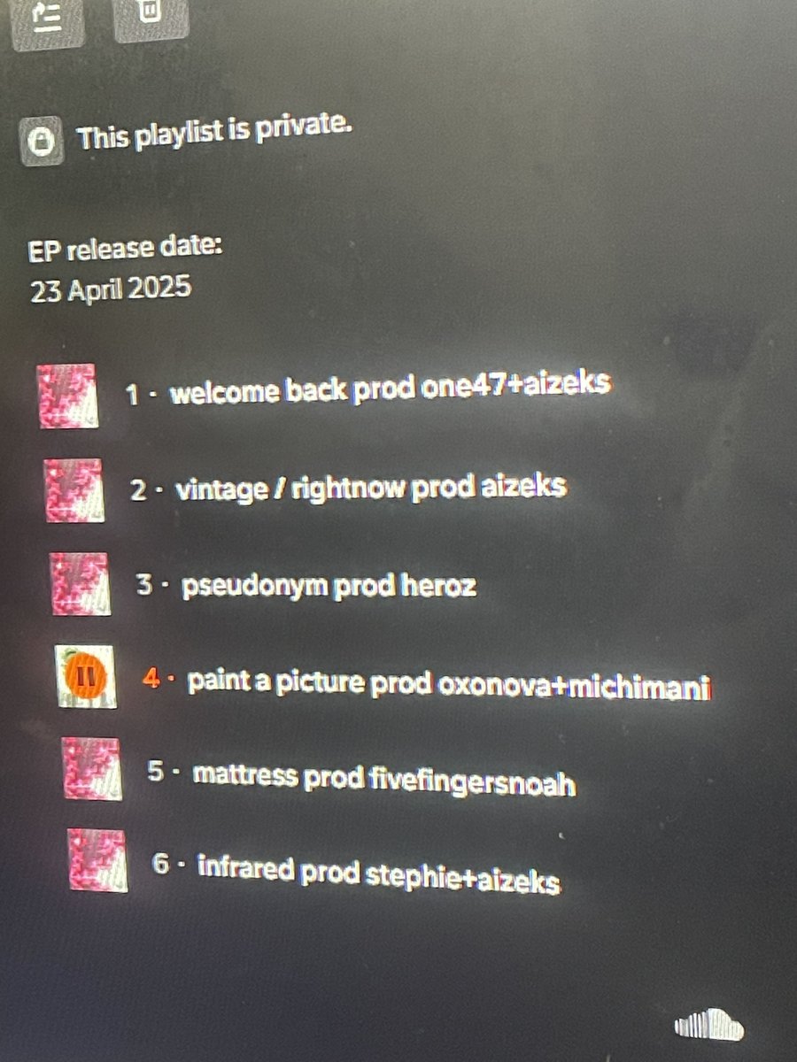 reststop april 23rd 🚛

featuring "paint a picture" + 5 new songs

🔗🔽