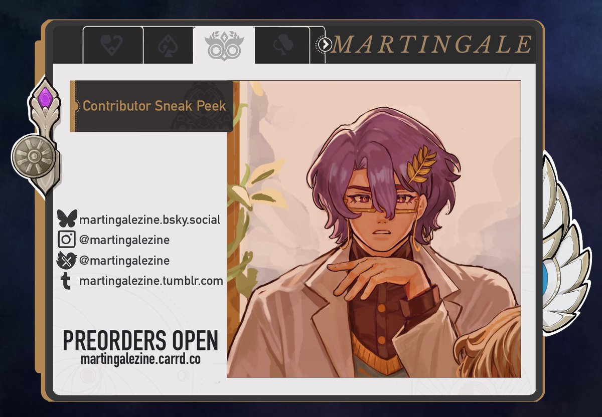 Here is my preview for 
<a href="/MartingaleZine/">av+ratio 🔃 zine: in production!✨</a>
 an #aventio / #ratiorine fanzine
 
Really happy with the results and blown away by everyone's work in this zine. Pre-orders open now so check it out!!