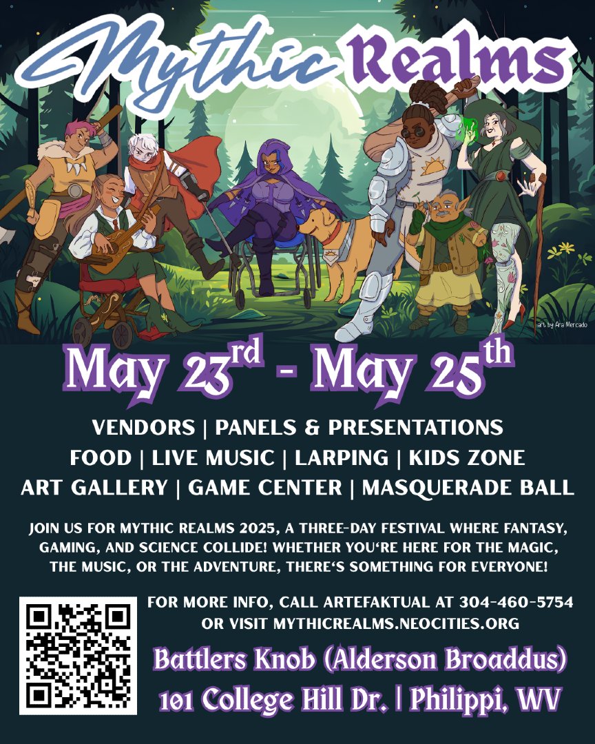 artefaktual's tweet photo. Expect your favorite Cosmic Realms vendors—and many new ones—at Mythic Realms. Art, books, games, and curios abound!
https://t.co/wgZrUX3Ji9
#mythicrealms2025 https://t.co/ocuvnTkxKx