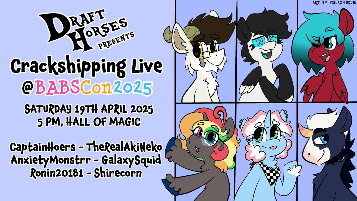 DraftHorsesYT's tweet photo. It's one hour til showtime at @BABSCon! Hall of Magic (Room C)! 

Who up drafting they horses?

#BABS2025 #BABScon #BABScon2025 https://t.co/SNWYJHxeLb