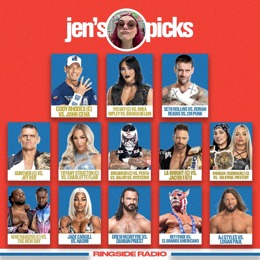 RingsideRadioQ's tweet photo. match predictions https://t.co/fvPkTQ8yHX