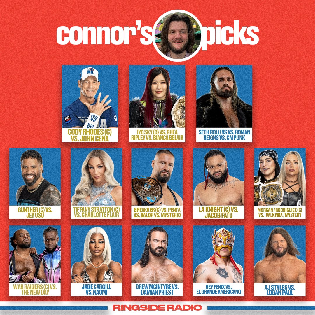 RingsideRadioQ's tweet photo. match predictions https://t.co/fvPkTQ8yHX