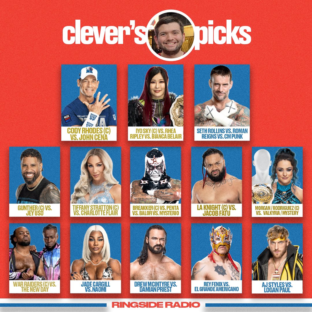 RingsideRadioQ's tweet photo. match predictions https://t.co/fvPkTQ8yHX