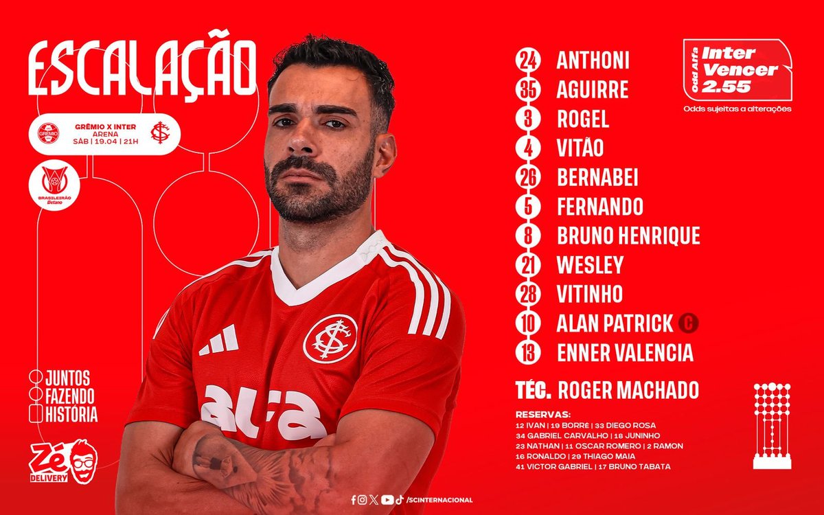 🇪🇪🇮🇩Está NO AR a jornada esportiva estilo Guaíba para o Gre-Nal 447! 

🎙 José Aldo Pinheiro 
🔎 <a href="/gutisanchez/">Gutiéri Sanchez</a> e Rogério Amaral
🎤 <a href="/rafapfeiffer/">Rafael Pfeiffer</a>, <a href="/paulo_nunes8/">Paulo Nunes</a>, <a href="/marcelosalzano/">Marcelo Salzano</a>, <a href="/_thaliadecastro/">Thalia de Castro</a> e <a href="/JeanSoaresrg/">Jean Soares</a> 
📊 <a href="/martinmoura_/">Martin Moura</a> 

📻FM 101.3 | APP
🎥youtube.com/live/PE4dG8dX6…