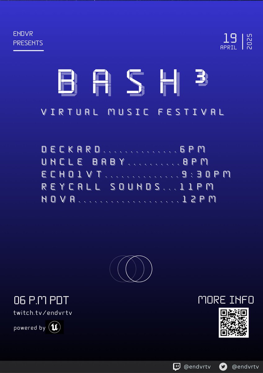 ENDVRtv's tweet photo. Set times ⚡️ https://t.co/1Du71XCEIQ