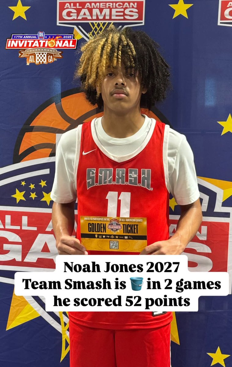 Cut Different Recruiting (@cutdifferentmed) on Twitter photo 2027 6’1 SG Noah Jones <a href="/2noahh/">Noah Jones</a> was electric today! Starting day with 20p Than followed that standout performance with 32p on 6made 3s. The <a href="/WorldSMASH2/">World S.M.A.S.H.</a> SG out of <a href="/PRHSBasketball/">Peachtree Ridge Basketball</a> also made his presence felt with 7stl in 2games! I will continue to watch his play thru “Bracket Play” 2027 6’1 SG Noah Jones <a href="/2noahh/">Noah Jones</a> was electric today! Starting day with 20p Than followed that standout performance with 32p on 6made 3s. The <a href="/WorldSMASH2/">World S.M.A.S.H.</a> SG out of <a href="/PRHSBasketball/">Peachtree Ridge Basketball</a> also made his presence felt with 7stl in 2games! I will continue to watch his play thru “Bracket Play”