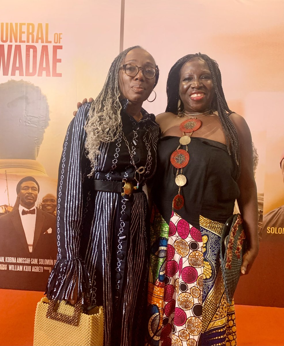 akoobooks's tweet photo. I was privileged to watch a private  screening of  “The Funeral of Kwadae” tonight-with brilliant acting from a great cast starring Brian Angels and @adomaa_music and wicked writing from @JoewackleGh 
A fabulously hilarious and poignant movie - authentically Ghanaian. A MUST see, so..no spoilers !! 👍🏾👍🏾👍🏾❤️❤️❤️