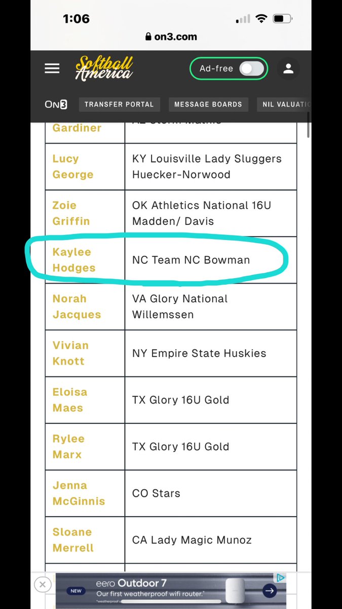 I am so honored to be recognized by <a href="/SoftbalAmerica/">Softball America</a> as apart of the 2027 Recruiting Class Watch List! Thank you for including me in this list of gifted athletes! 🥎💙 <a href="/teamnc_bowman/">Team North Carolina Bowman</a> <a href="/MatoacaSoftball/">Matoaca Softball</a>