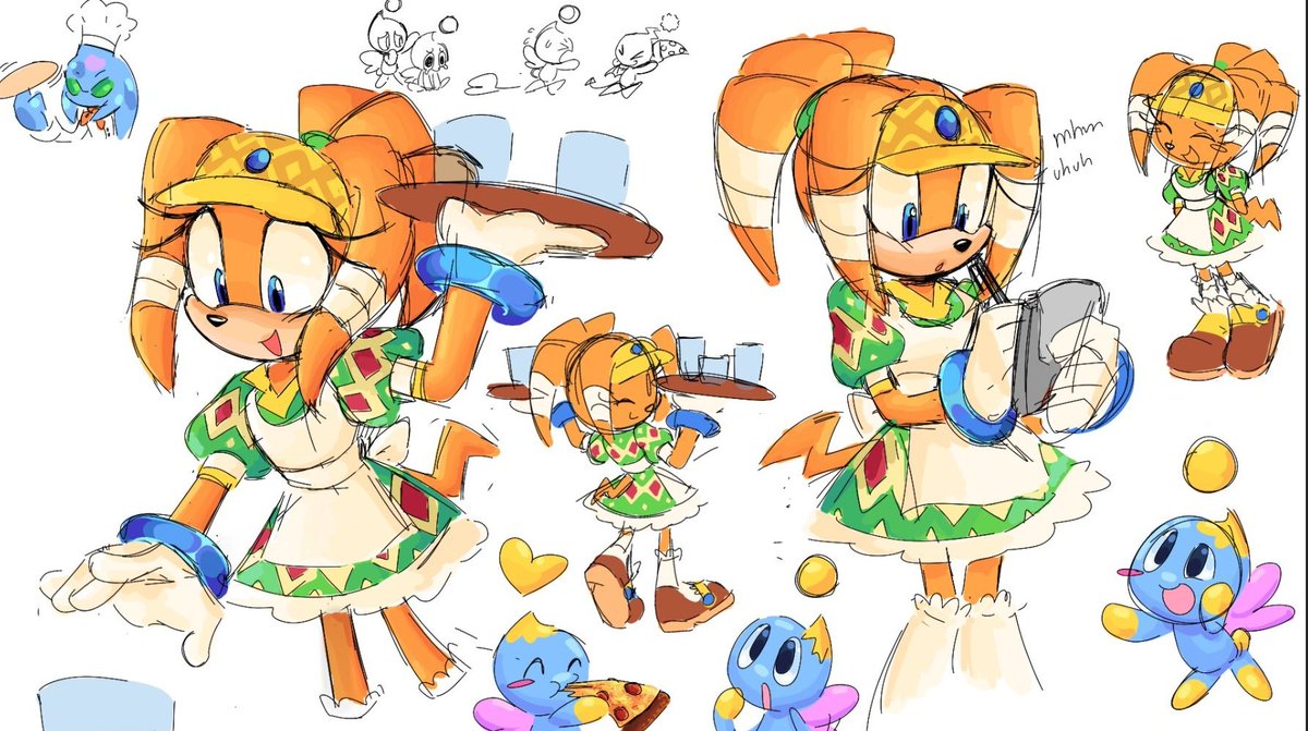 Welcome to chaos diner! #tikaltheechidna #chaos #SonicTheHedgehog #sonicfanart #sonic