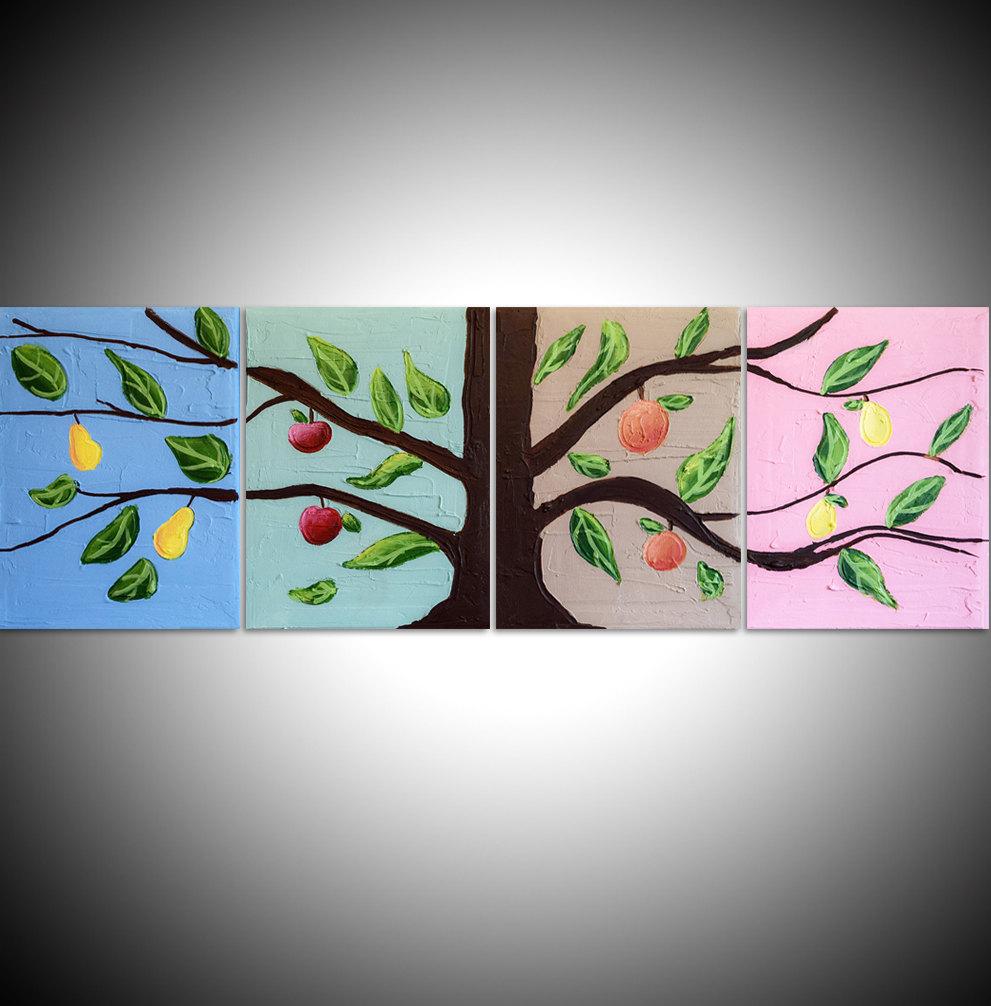 wrightsonarts's tweet image. Fruit Tree quadriptych tuppu.net/9feb4cd9 #WrightSonArtscanvastriptychartforsale,originalpaintingsabstractartuk #Shopify #Quadriptych