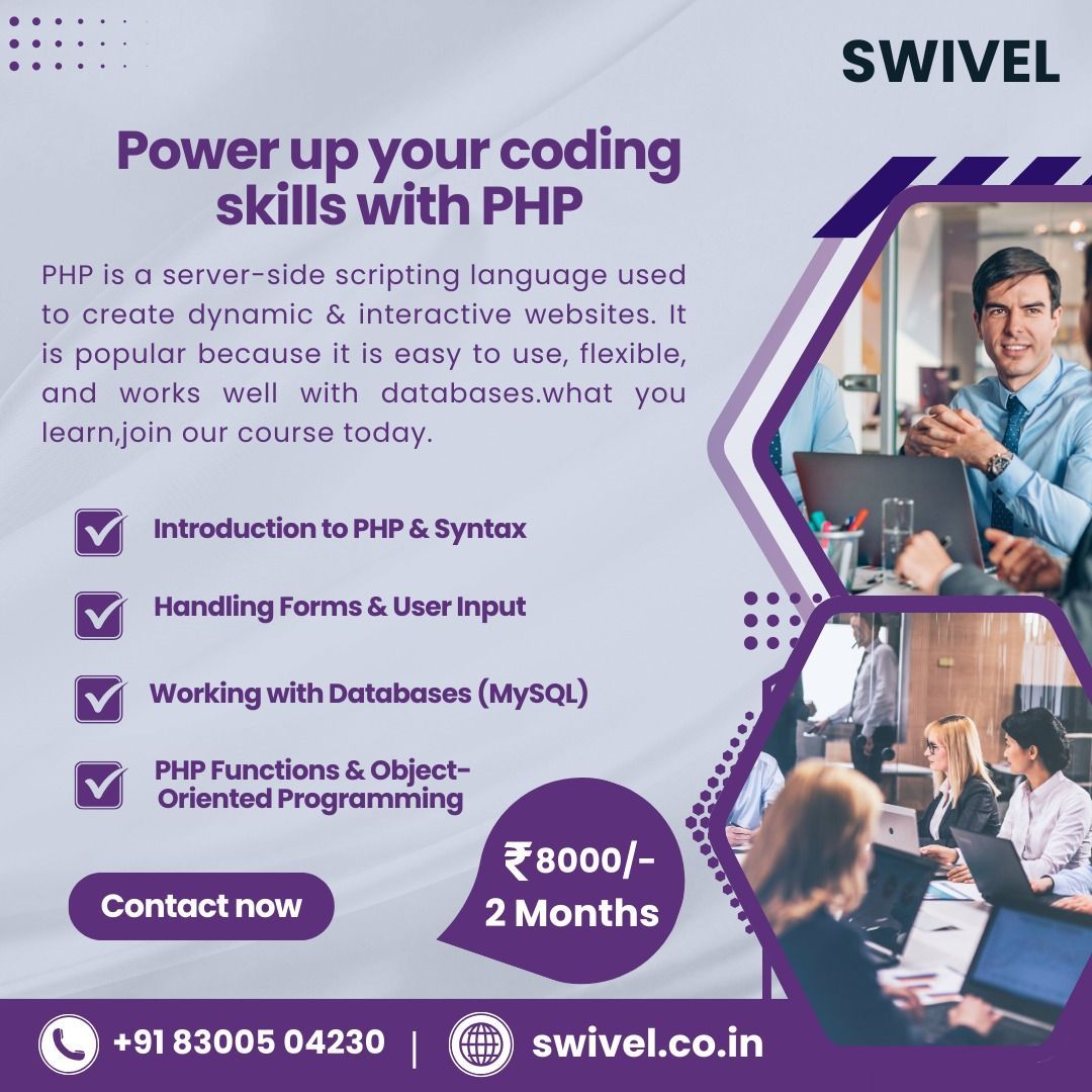 Swivel_Training's tweet photo. 👨‍💻Learn to build dynamic websites with our 2-month online PHP course

Enroll Now :
📲83005 04230 |🌐 https://t.co/pL4HbSsxuP

 #SwivelTraining#PHPTraining #WebDevelopment #Programming #WebDev #TechSkills #MySQL #Swivel #BackendDevelopment #Chennai #SwivelTheni #StartCoding https://t.co/AVuUt84FDT