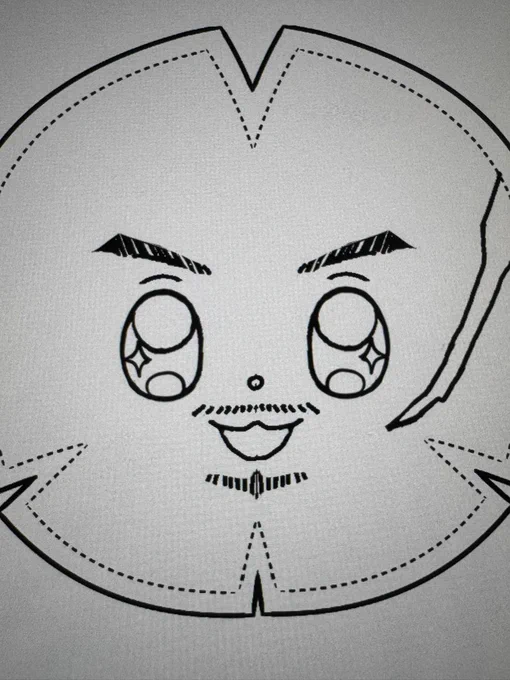 既に面白いんだけどwwww
(型紙お借りしてます) 