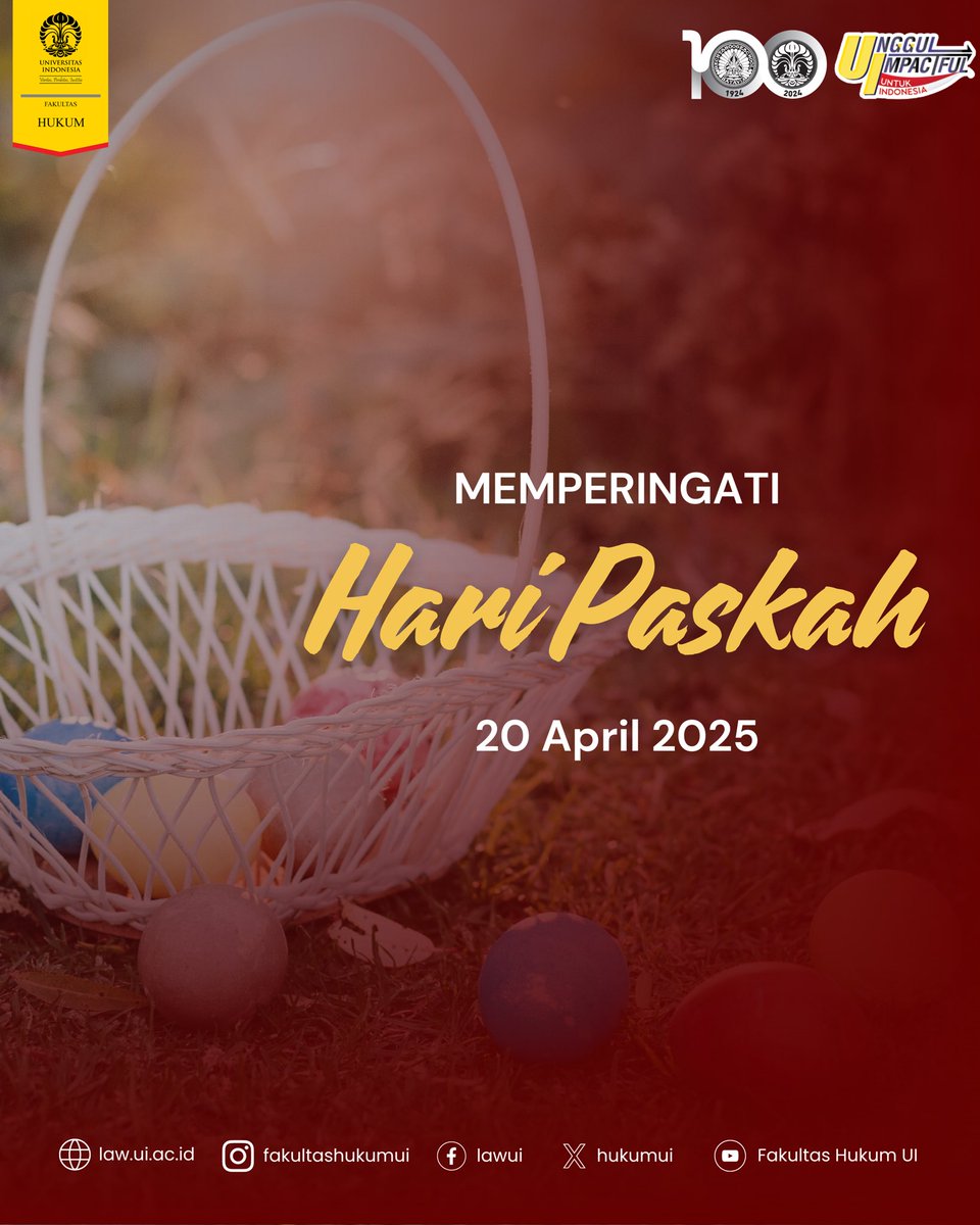 Selamat memperingati Paskah! Semoga sukacita, kedamaian, dan kebahagiaan selalu menyertai kita semua.