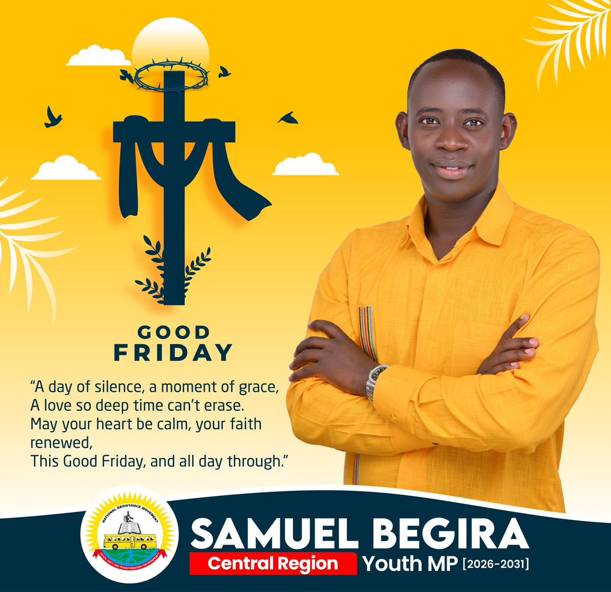 As we celebrate the resurrection of our Lord Jesus Christ, I'm reminded of the power of hope, renewal, and transformation. Just as Christ's resurrection brought new life, I'm committed to bringing new hope and opportunities to our youth in Central Region, Uganda.  blessed Easter!