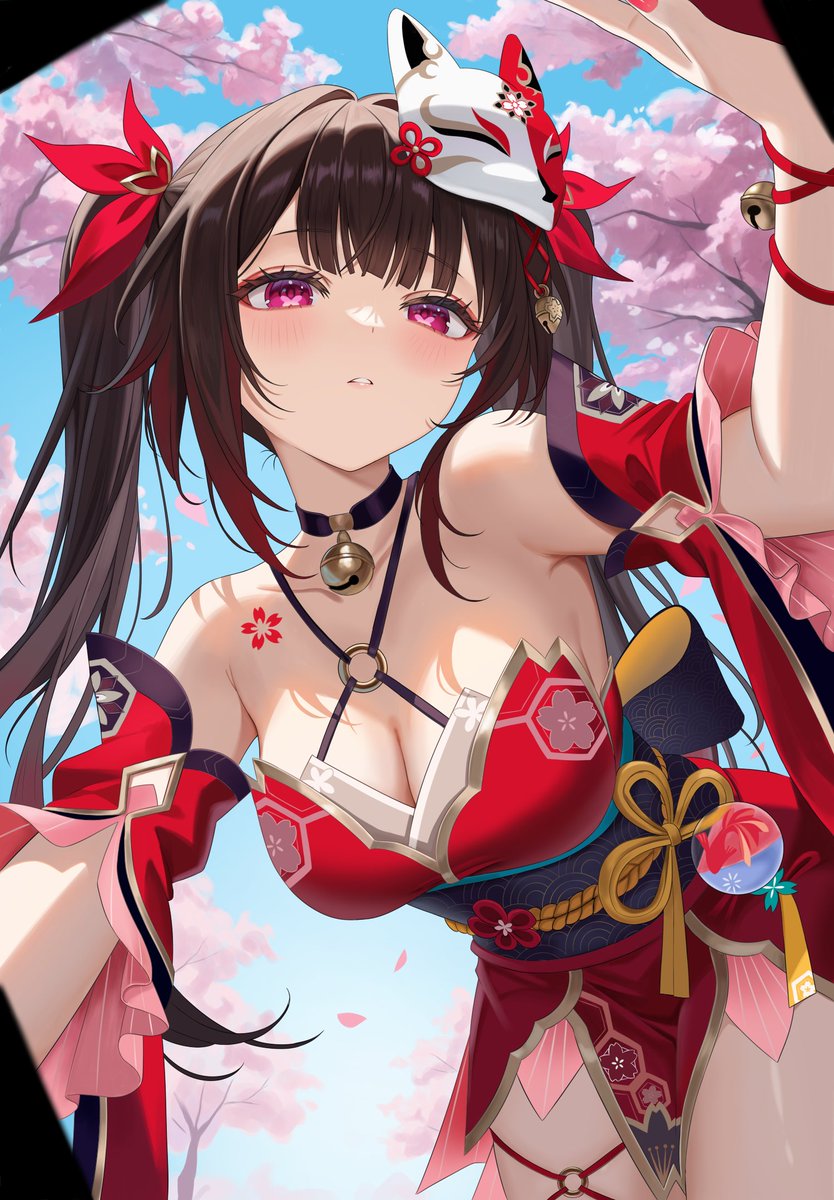 遅咲きの桜のイラストです 🌸
#HonkaiStarRail #花火 #桜 #イラスト