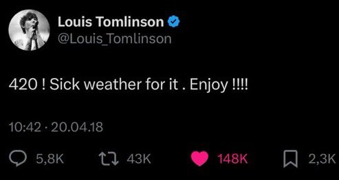 zquadrry28x's tweet photo. happy louis tomlinson day everyone 🙂‍↕️ https://t.co/McTSoSY0Wf