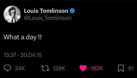 zquadrry28x's tweet photo. happy louis tomlinson day everyone 🙂‍↕️ https://t.co/McTSoSY0Wf