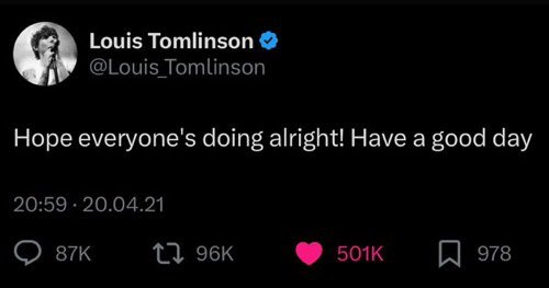zquadrry28x's tweet photo. happy louis tomlinson day everyone 🙂‍↕️ https://t.co/McTSoSY0Wf