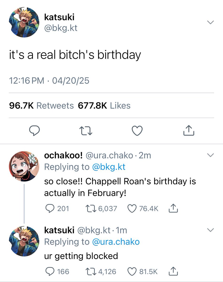 d3kustar's tweet photo. april 20th happy birthday #bakugo https://t.co/r4MeOL1lFV