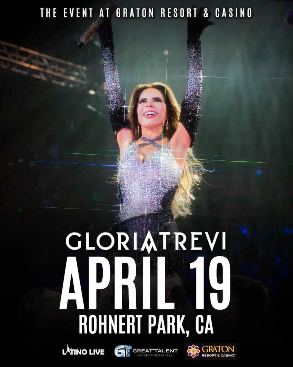 WR_Producciones's tweet photo. Esta noche show #Soldout de @GloriaTrevi en #Graton Casino 🎰 https://t.co/jLeRB2cpeG