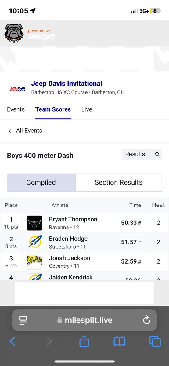 I WILL go sub 50 next time I run the 400‼️