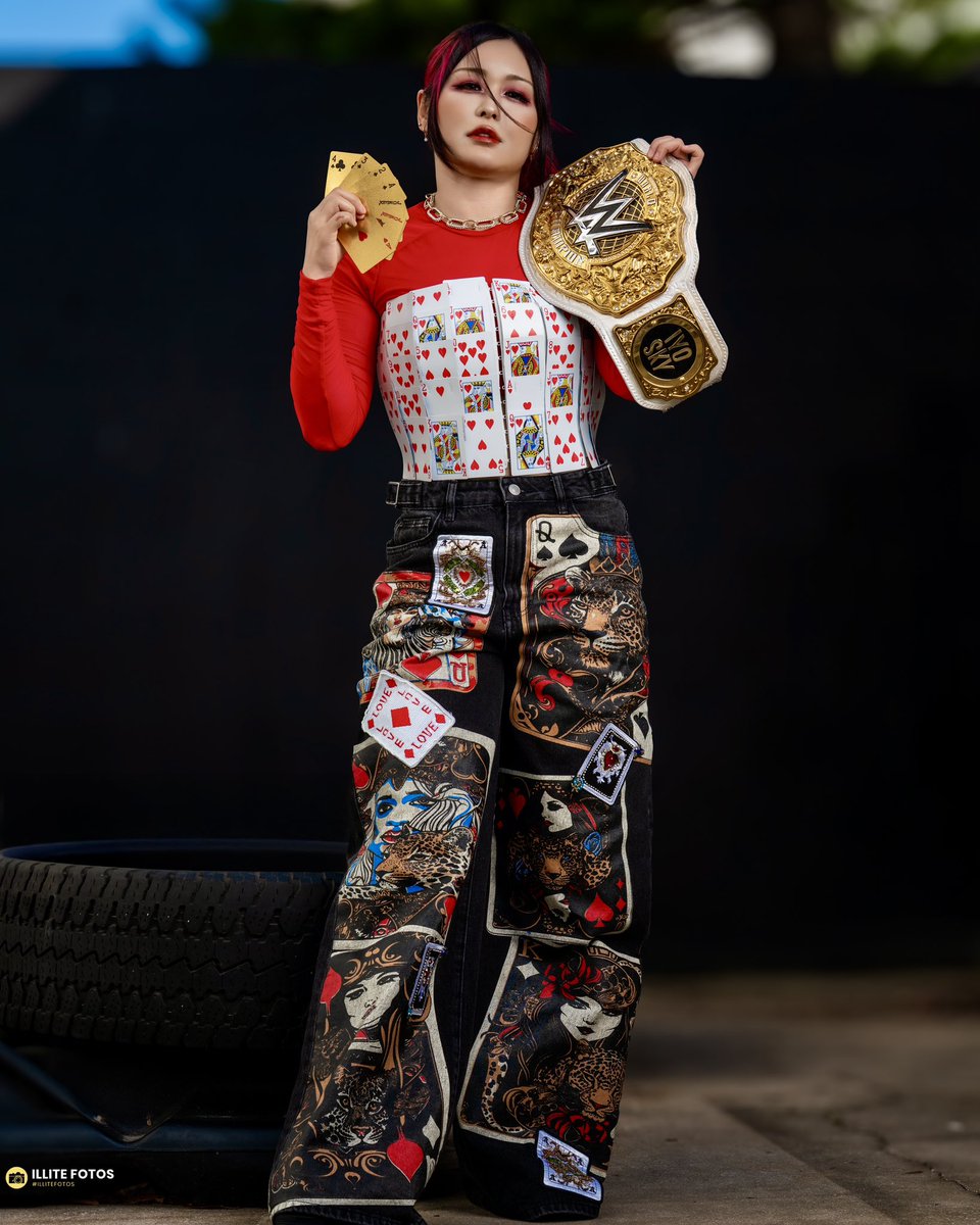 Iyo_SkyWWE's tweet photo. I DON’T GO GAMBLING. I GO WINNING. 🃏🔥

Tomorrow will be an amazing milestone in my entire life…

#WrestleMania 
#IYOSKY 
@WrestleMania https://t.co/XW8jgqeami