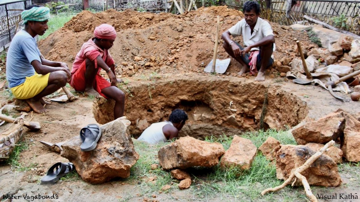 Marandi clan of Santal tribe holds centuries old wisdom of the earth. In 2018, we turned to their skill to build recharge wells in #Dhanbad, crafted by hand, guided by instinct. Their lived knowledge holds potential for hopeful water future. 
#WaterLegacy #Jharkhand #Indigenous