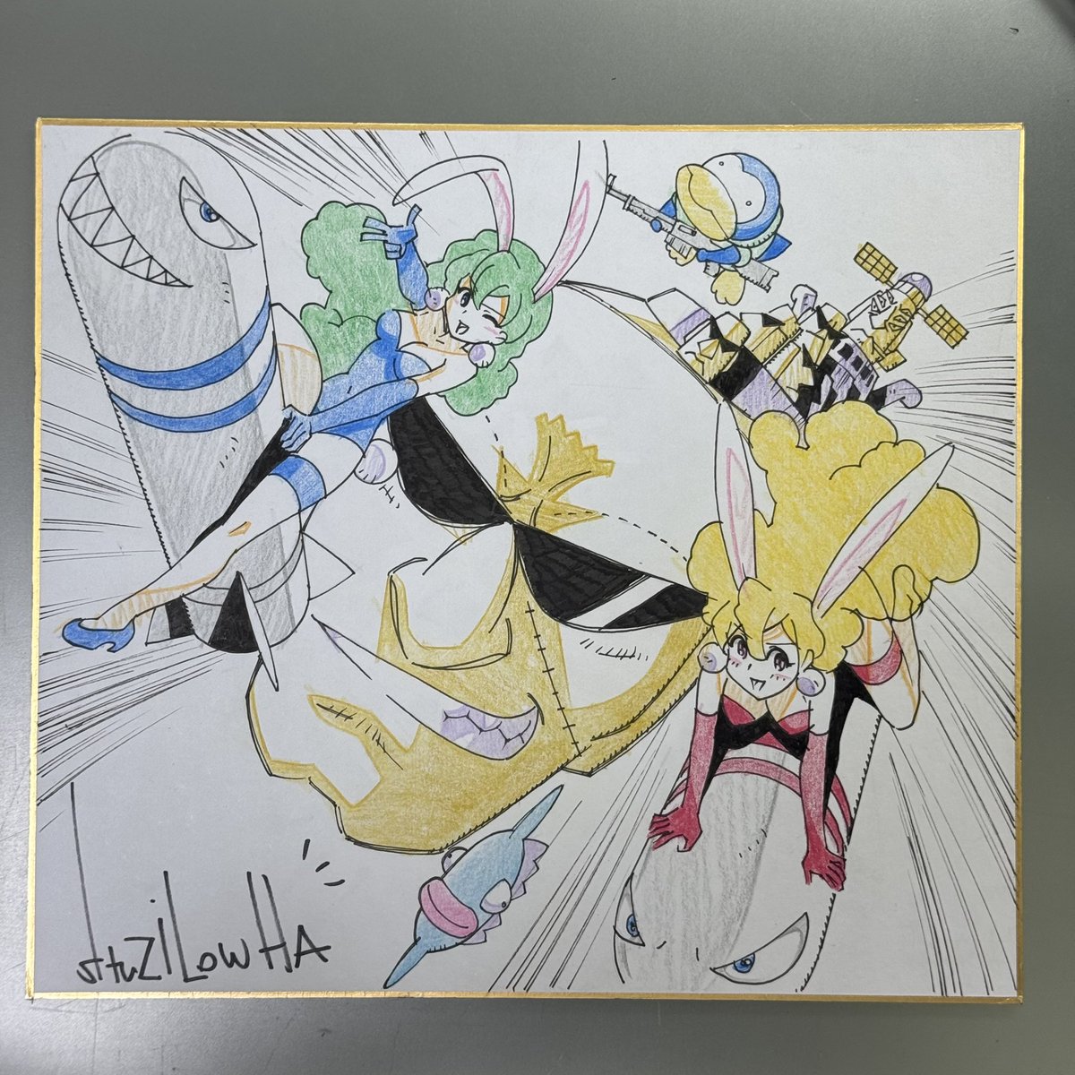 色紙1
ニーズに出来るだけ合わせたので絵柄バラバラかも。
#ツインビー #パロディウス 