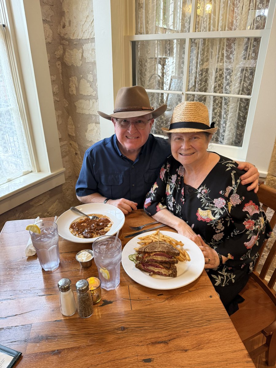 Let the fun begin! 
My girl’s having fun for sure.
Historic Fredericksburg with my sweetheart. 
And we did Fredericksburg Trade Days.
And then one of their many German restaurants for dinner.