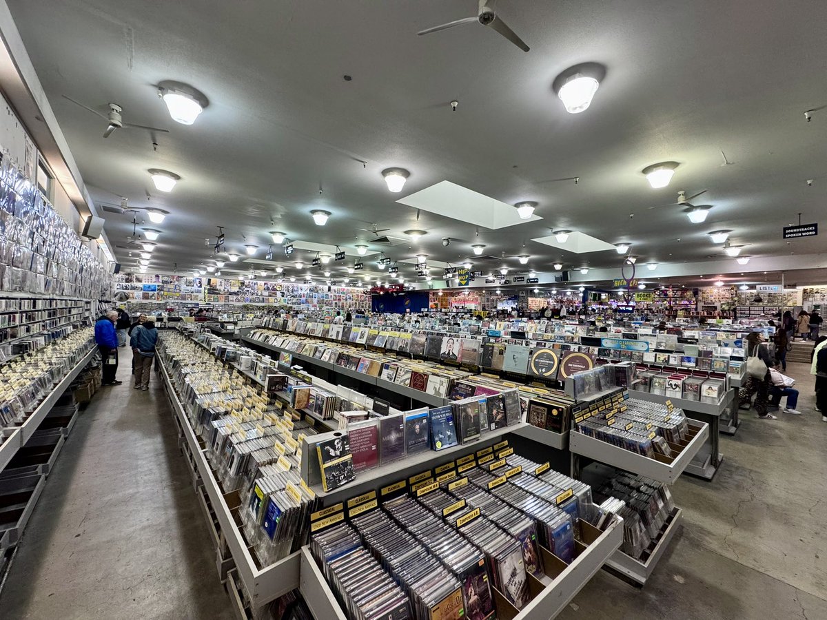 Pattern matching while flipping album covers at 5 covers per second - a useless skill I still possess. I feel like the duck-billed platypus 

#amoebarecords