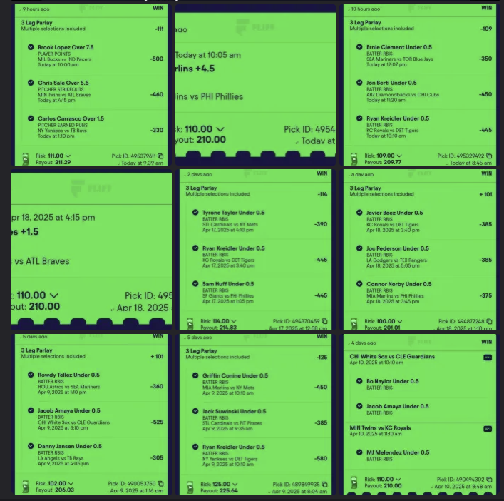 D2_Pickz's tweet photo. Baaaaaang  ✅✅✅✅✅                                                                                          🔥 UP 100+ UNITS ON THE MLB SEASON 🔥

We’re printing cash DAILY — if you’re not in the Discord, you’re watching us win from the sidelines.

💸 $5 GIVEAWAY to 5 people who FOLLOW + RETWEET this.
Let’s eat together. ⚾️💰
Get 25% off first month:
https://t.co/GKQorLJaX0

#GamblingX #MLB #SportsBetting #Giveaway