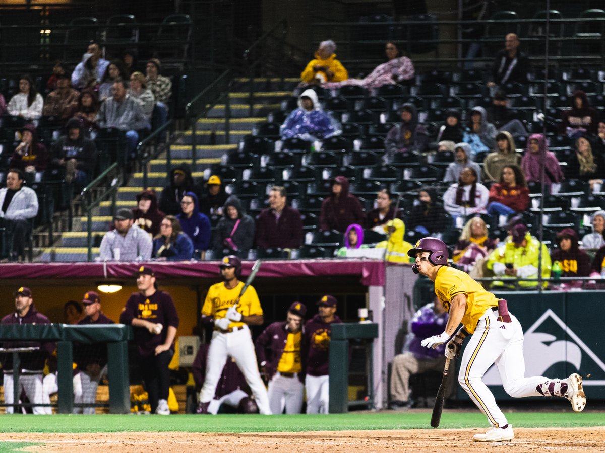 CronkiteSports's tweet photo. ASU Baseball: Trailing 12-3 heading into the bottom of the ninth, the Sun Devils sparked a late-game rally but fell just short of Texas Tech, losing 12-8.

@AndrewJHayslett has more.

https://t.co/Iy6lshno7c https://t.co/SHNoyMWMLk