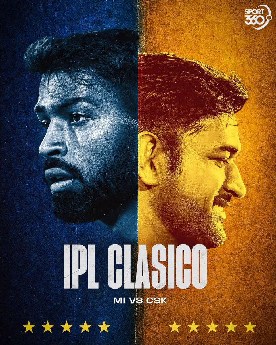 Rudthak's tweet photo. El clasico Round 2 @ChennaiIPL @mipaltan https://t.co/gystzWnvfr
