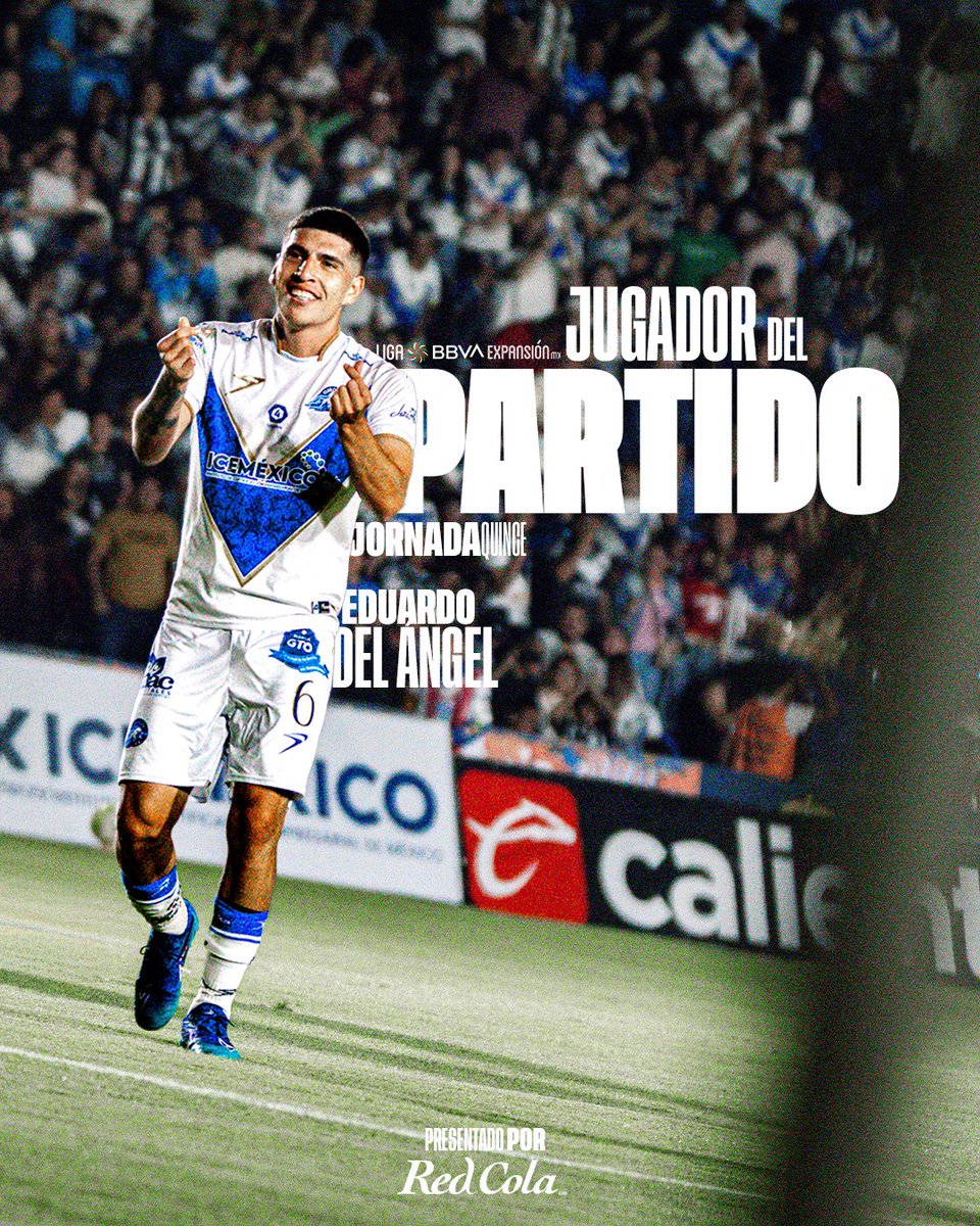 TorosCelayaCD's tweet photo. ⭐️ | ¡EL ÁNGEL DE LOS TOROS! 🔥

Dándole tempo al mediocampo  y anotando el tanto que nos dio los tres puntos esta noche en CASA 🤩🏟️ fue nuestro #EduardoDelÁngel 🔥 quien se llevó nuestra mención como el jugador del partido en esta #J15 ✨ presentado por @RedColaCentro 👊🏽 

#CELAYAsomosTOROS 🤘🏽