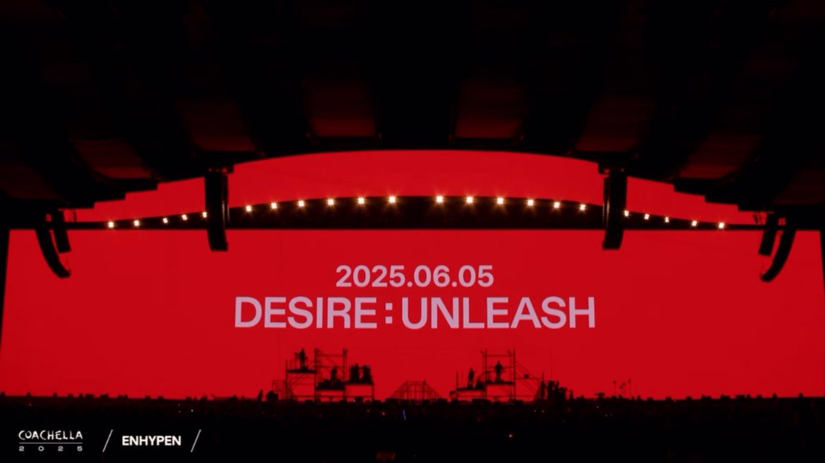 2025.06.05
DESIRE: UNLEASH

CAN’T TOUCH YOU, BUT I’M GONNA MAKE YOU MINE

OMFG ENHYPEN LET’S GOOOO ❤️‍🔥

#ENCHELLA #ENHYPEN #Coachella2025