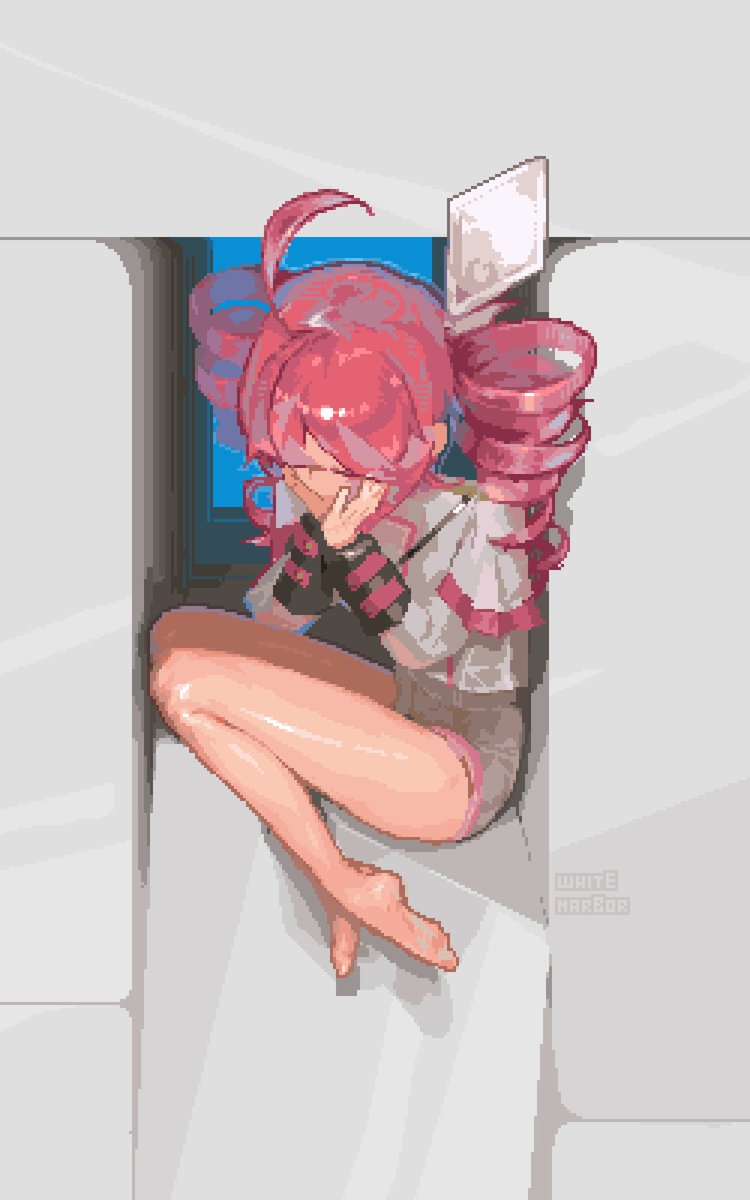 #pixelart
#ドット絵 
#重音テト #kasaneteto #vocaloid