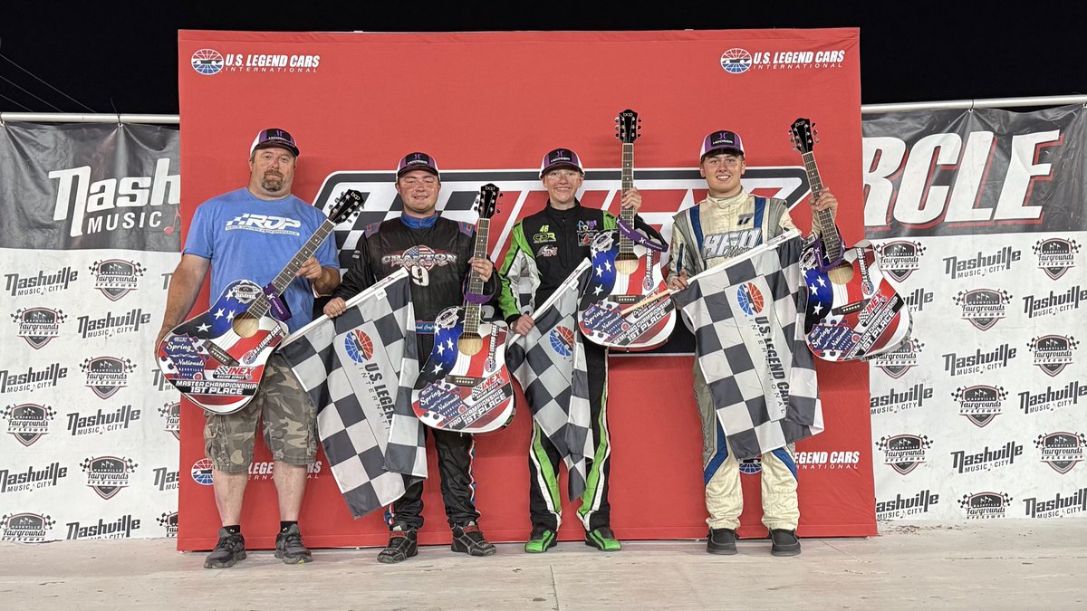 USLegendCars's tweet photo. Six days of hard work in Nashville rewards six drivers with the title of 2025 #INEXSpringNats Champion!π
MASTERS: Kevin Rollins
PRO: Michael Crafton
SEMI-PRO: Cole Denton
YOUNG LIONS: Ben Morabito
OUTLAWS: Harley Johnson (np)
BANDITS: @brextonbusch (np)
#INEX | #USLCI https://t.co/1wVxz76PpS