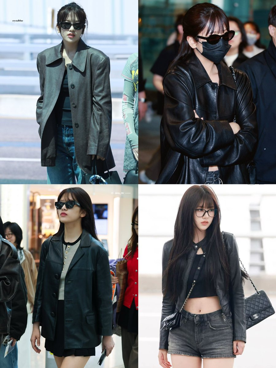 ayjpix's tweet photo. yujin really said it’s leather jacket szn 🖤 https://t.co/rr9zQOwBLk