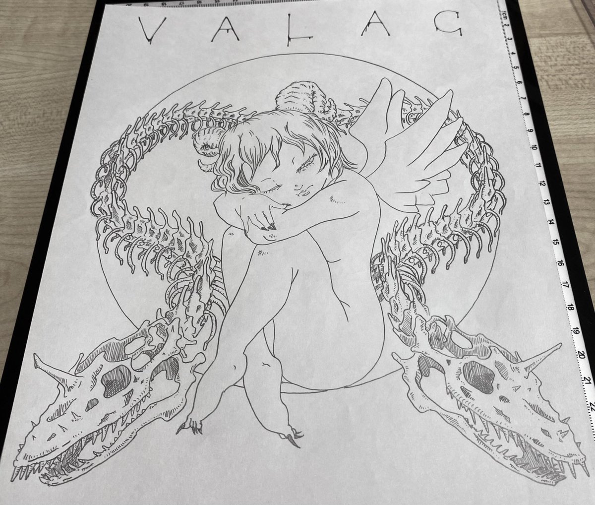 bisonsanz's tweet photo. ほぼ出来た😂
#illustration #gothic #devil #valac https://t.co/6qYi5OAxOV