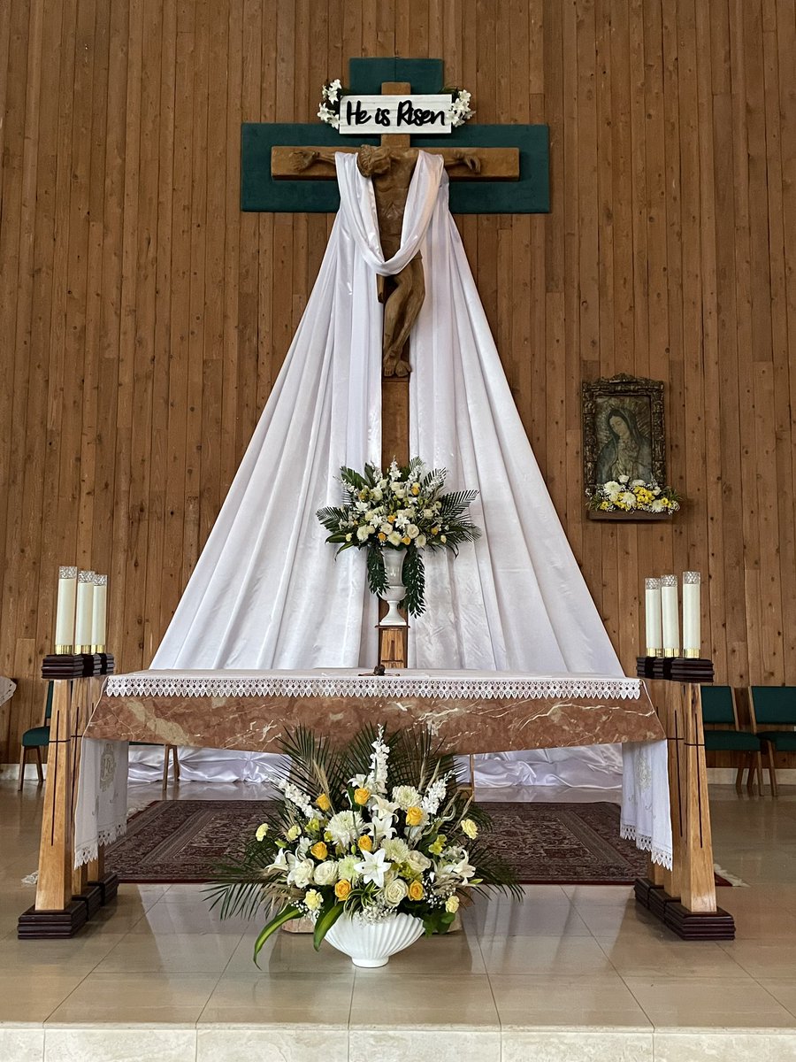 standrewCC's tweet photo. Sin is defeated. Death is conquered. Love has won. Jesus Christ has Risen! Alleluia! Happy Easter! #Easter #HeIsRisen #CatholicFaith #ResurrectionHope #standrewcoralsprings https://t.co/zilue4qeoH