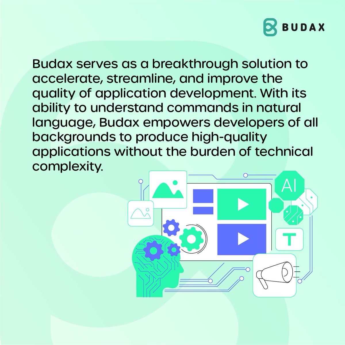 gravicodestudio's tweet image. Nowadays creating an application is as easy as saying it #Budax #AppGenerator #AI studios.gravicode.com/products/budax