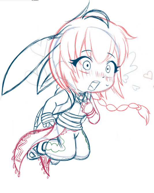 ittoshi_wish's tweet photo. WIP to prove I'm working on some new artwork of the ships!! XD I know it's been a few days but I've just been super busy with health and a birthday! x3 Yes, using this adorable base because it just suited Dehya and Samira so much! 🥰#yumeship #samihya #yume https://t.co/yhEhsKDeRA