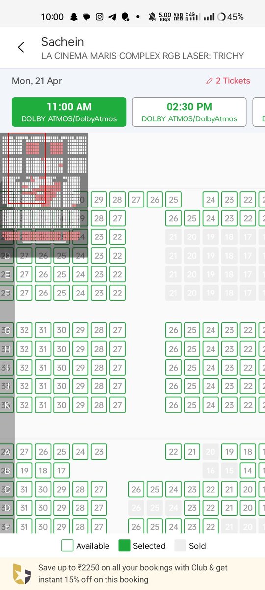 #Sachein moved to big screen 
Replace #GoodBadUgly 💥
<a href="/LACinemaTrichy/">LA Cinema</a>

#SacheinRerelease