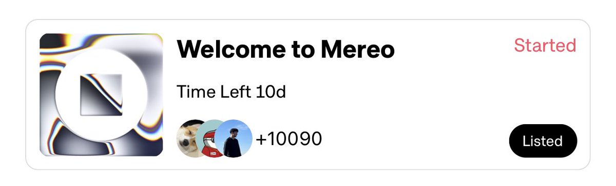 ✊🏼 10K + fans 
⭐️ 500K+ points accumulated by the <a href="/mereo_xyz/">Mereo</a> community
💦 69 Followers on my profile 

Our next major release is in review with 2 giant communities to launch this week. 

Today is a good day.. 😇
